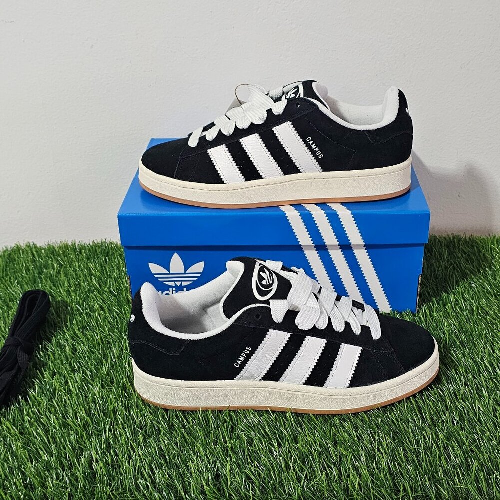 adidas Originals Campus 00s Shoes Size M's 8/ W's 9 - Core Black / White -HQ8708